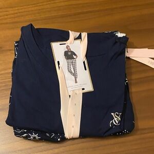 Victoria's Secret Deep Blue Pajama Set